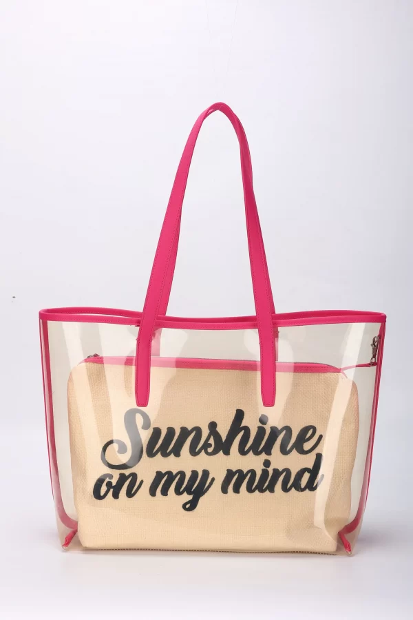 19.2 in 1 Beach tote bag Jute+PVC JB032 - Image 5