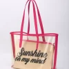 19.2 in 1 Beach tote bag Jute+PVC JB032 - Image 4