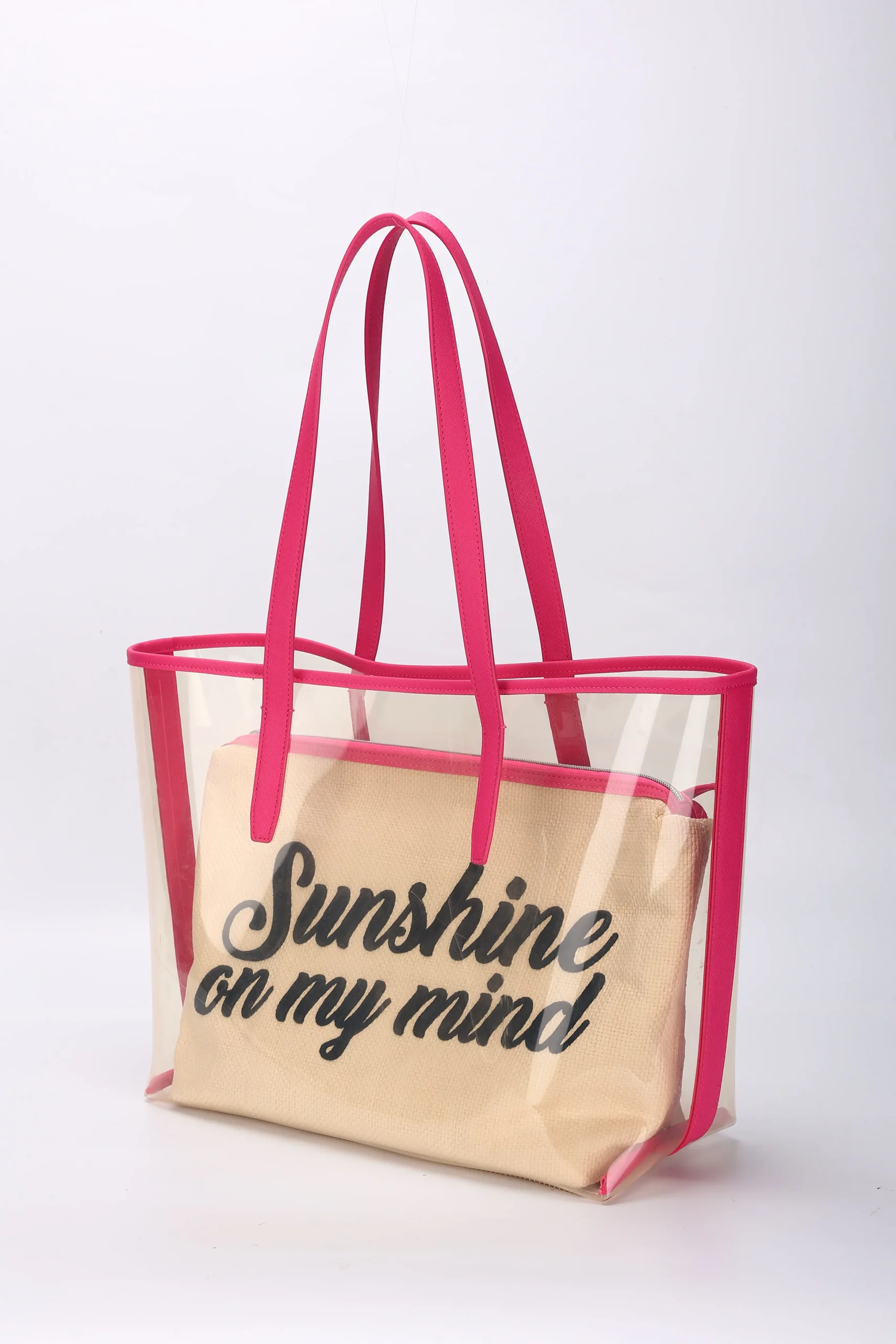 19.2 in 1 Beach tote bag Jute+PVC JB032 - Image 4