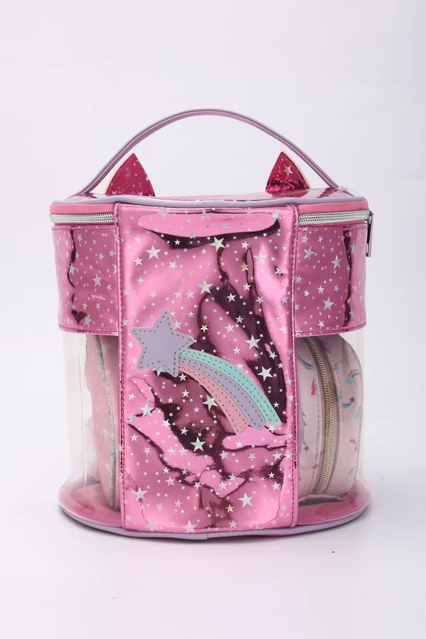 12. Cosmetic bag PVC and Leather JB021 - Image 3